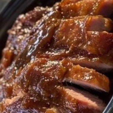 amish holiday hero slow cooker ham recipe with brown sugar glaze