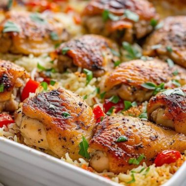 authentic italian chicken rice casserole a hearty one pan family favorite