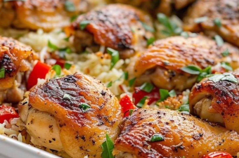 authentic italian chicken rice casserole a hearty one pan family favorite