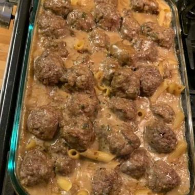 authentic swedish meatballs with creamy gravy and noodles a comfort food classic