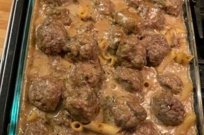 authentic swedish meatballs with creamy gravy and noodles a comfort food classic