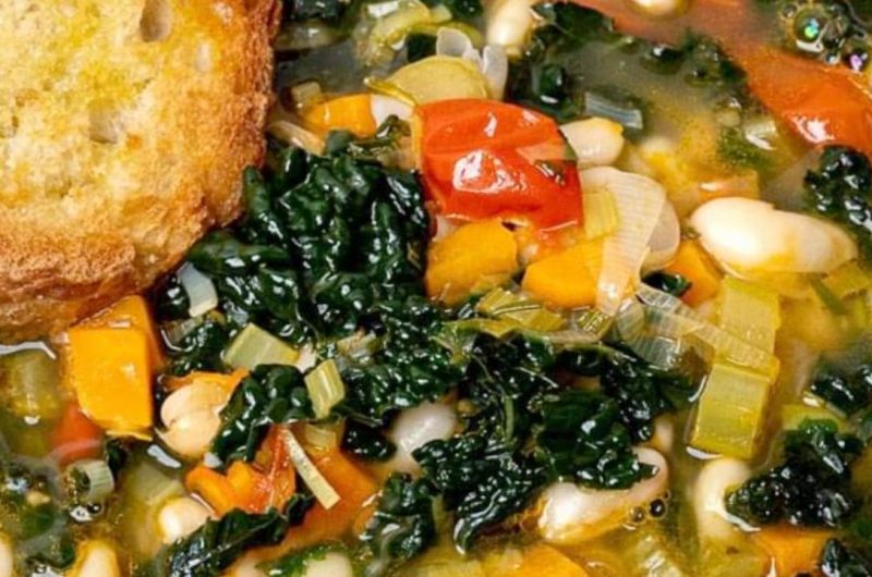 authentic tuscan white bean and kale soup ribollita recipe hearty healthy and easy to make