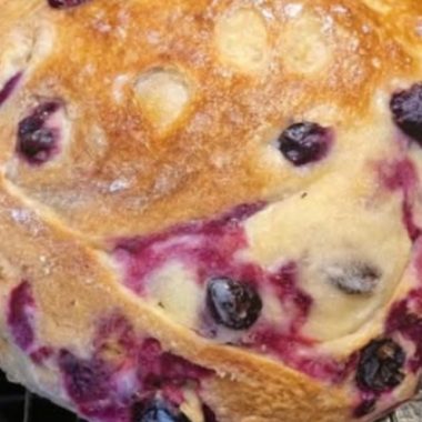 blueberry lemon cream cheese sourdough bread a tangy sweet and rich breakfast delight