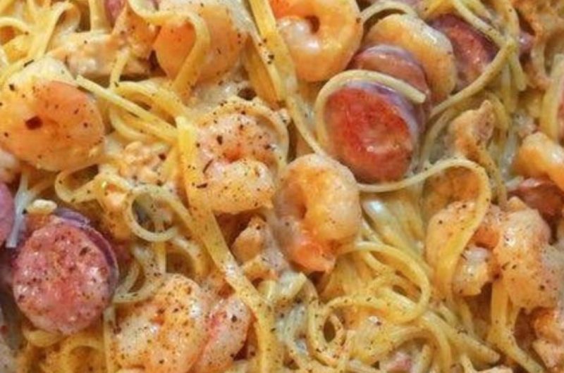 cajun shrimp and sausage pasta a spicy creamy delight