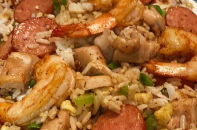 cajun style gumbo fried rice with sherry cream sauce a flavorful fusion recipe