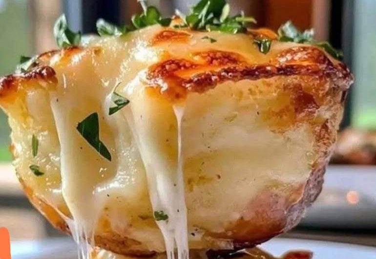 cheesy garlic mashed potato stacks crispy creamy and irresistible