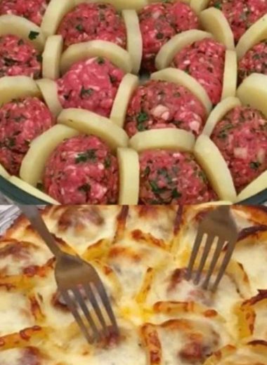 cheesy meatball and potato bake a comfort food delight