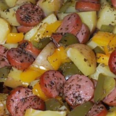 cheesy smoked sausage and potato casserole a hearty comfort food recipe