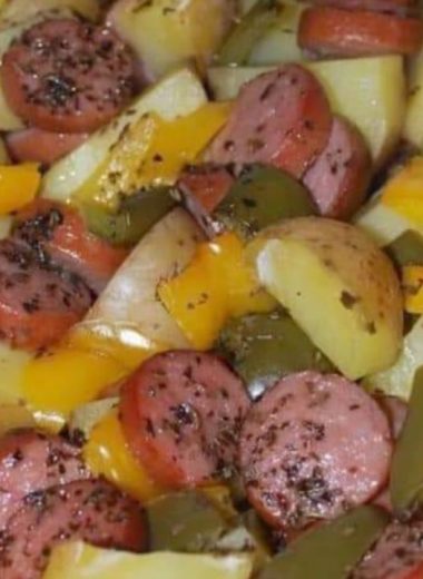 cheesy smoked sausage and potato casserole a hearty comfort food recipe