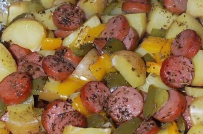 cheesy smoked sausage and potato casserole a hearty comfort food recipe