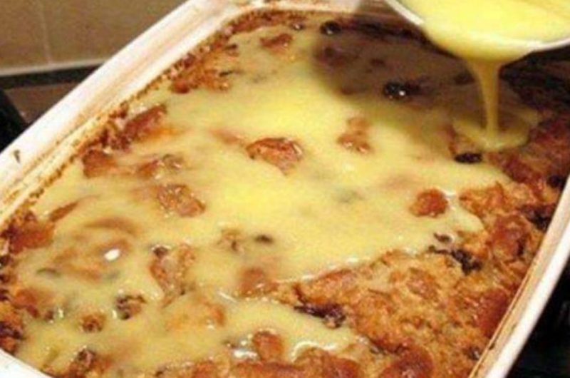 classic bread pudding with rich caramel sauce a comforting dessert recipe