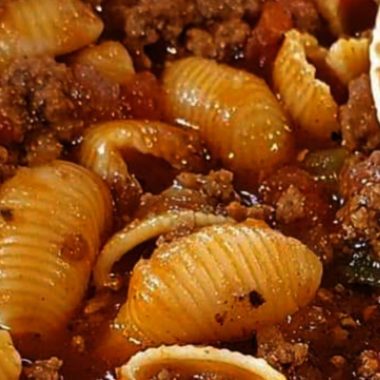 conchitas con carne easy mexican hamburger and shells recipe