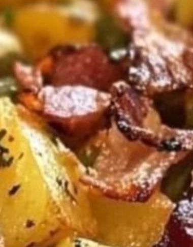 country ranch green beans n potatoes with bacon a hearty side dish recipe
