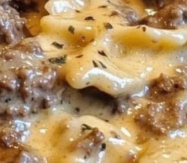 creamy beef and bowtie pasta a quick and hearty comfort food recipe