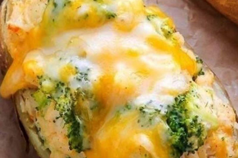 creamy broccoli and cheddar twice baked potatoes a comfort food classic