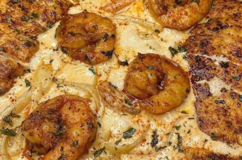 creamy cajun chicken and shrimp alfredo recipe a spicy cheesy delight