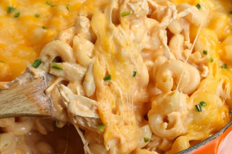 creamy cheesy buffalo chicken pasta ultimate comfort food recipe