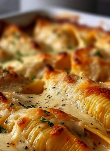 creamy chicken alfredo stuffed shells casserole recipe a hearty comforting meal