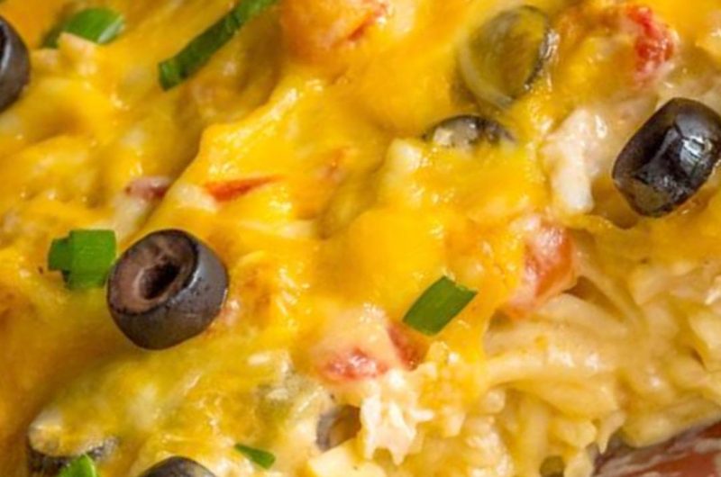 creamy chicken enchilada pasta bake a cheesy flavorful comfort food recipe