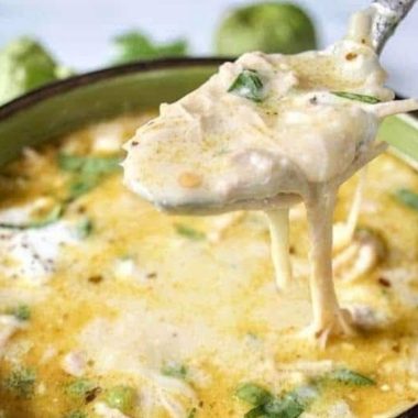 creamy crock pot green enchilada chicken soup recipe easy cheesy and comforting