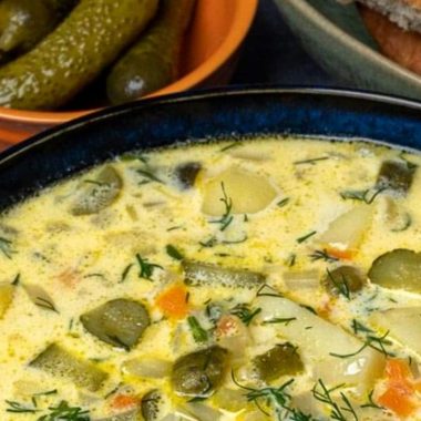 creamy dill pickle soup zupa ogorkowa a tangy polish delight