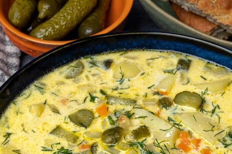 creamy dill pickle soup zupa ogorkowa a tangy polish delight