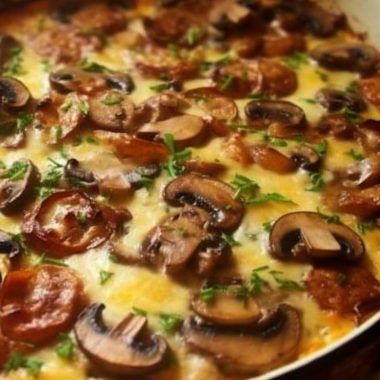 creamy mushroom beef casserole a hearty and comforting dish
