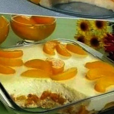 creamy peach ice cream dessert recipe easy no churn and perfect for summer