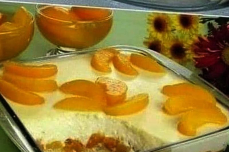 creamy peach ice cream dessert recipe easy no churn and perfect for summer