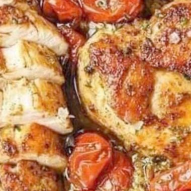 creamy pesto chicken with roasted tomatoes a quick and easy dinner recipe