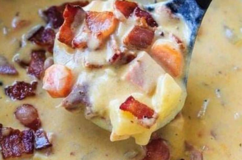 creamy potato ham and cheese soup recipe comfort in a bowl