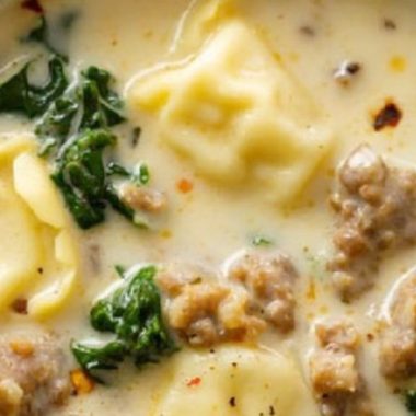 creamy sausage tortellini soup recipe easy hearty and delicious