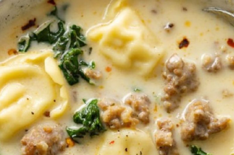 creamy sausage tortellini soup recipe easy hearty and delicious