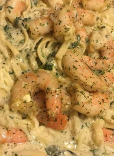 creamy shrimp alfredo pasta bake a cheesy garlicky delight