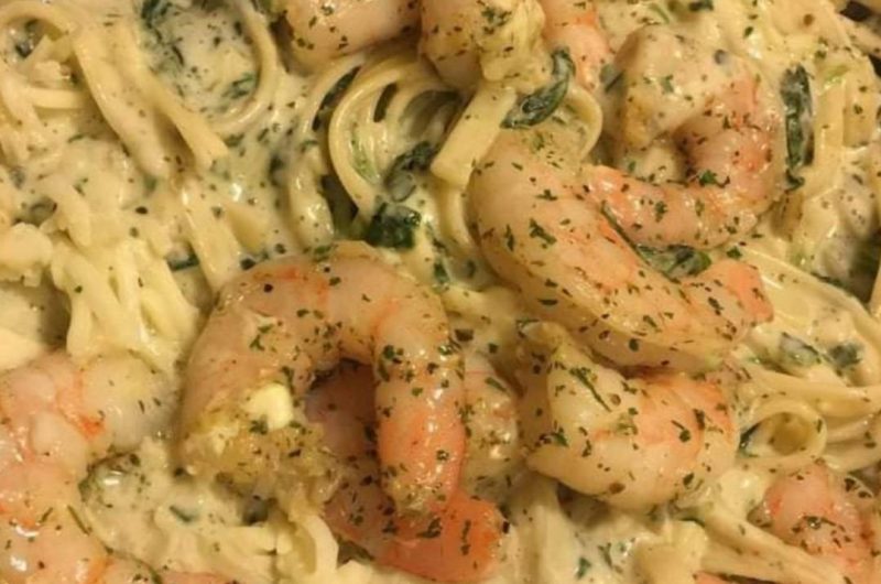 creamy shrimp alfredo pasta bake a cheesy garlicky delight