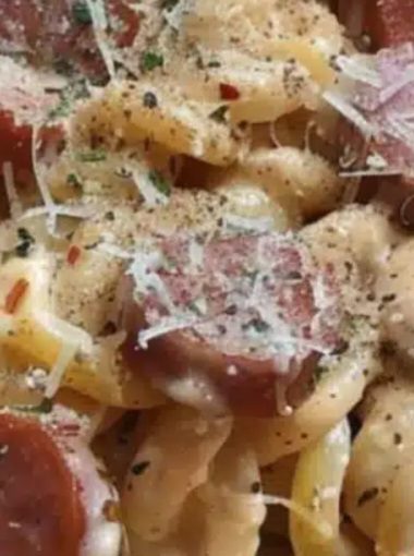 creamy smoked sausage pasta a quick and easy comfort food recipe