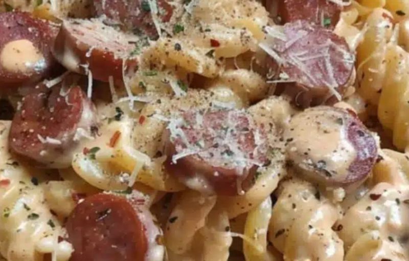 creamy smoked sausage pasta a quick and easy comfort food recipe