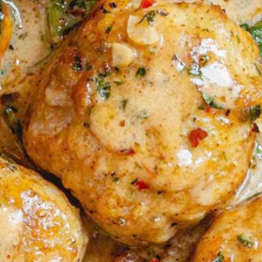 creamy spinach turkey meatballs with polenta a healthy flavorful dinner recipe