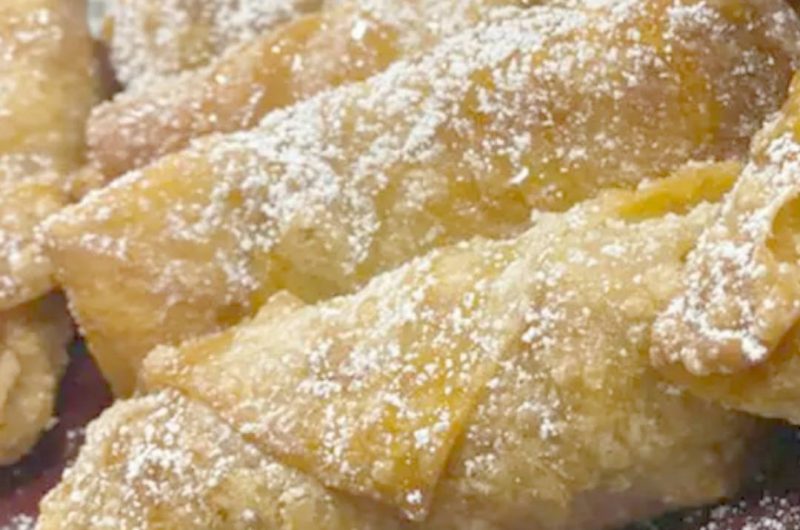 crispy apple pie egg rolls with caramel dipping sauce a sweet twist on a classic favorite