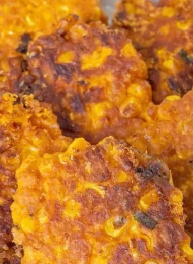 crispy cheesy corn fritters recipe easy summer snack with fresh corn and melty cheese
