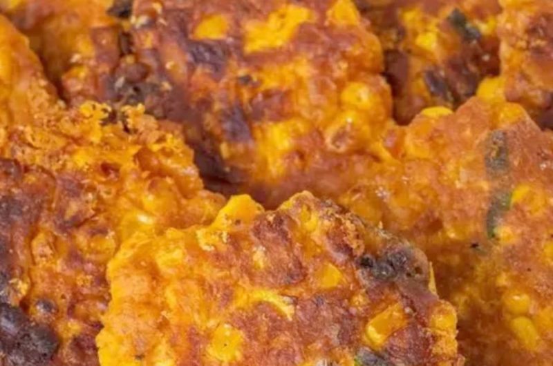 crispy cheesy corn fritters recipe easy summer snack with fresh corn and melty cheese