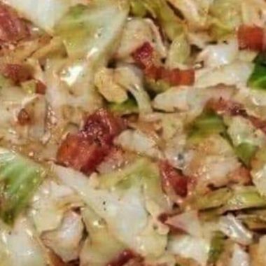crispy fried cabbage with bacon onion and garlic a flavorful side dish 1