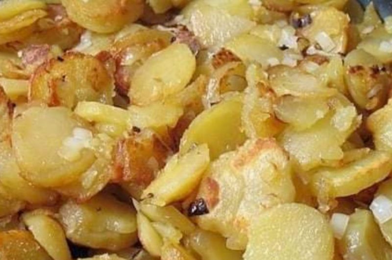 crispy fried potatoes and onions a perfect side dish recipe
