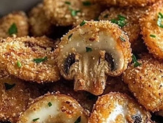 crispy garlic mushroom bites the ultimate crunchy flavorful snack recipe