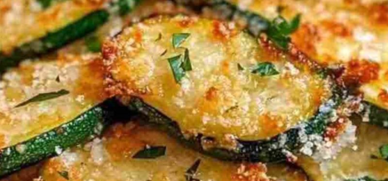 crispy parmesan zucchini rounds easy cheesy and irresistibly crunchy
