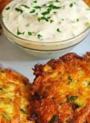 crispy potato fritters with refreshing yogurt sauce a perfect snack recipe