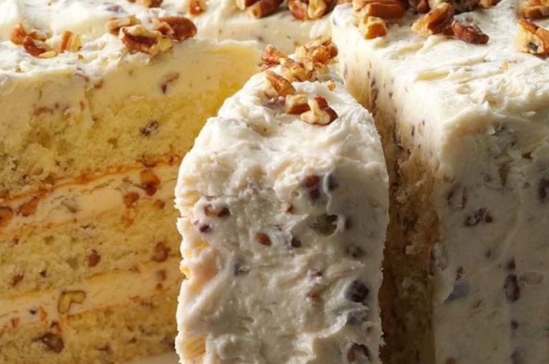 decadent butter pecan layer cake recipe a nutty buttery delight