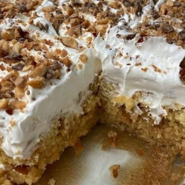 decadent toffee butterscotch poke cake recipe a sweet and easy dessert