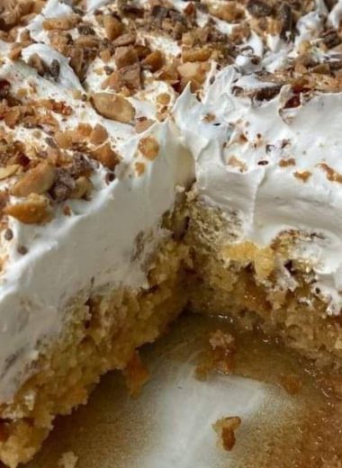 decadent toffee butterscotch poke cake recipe a sweet and easy dessert