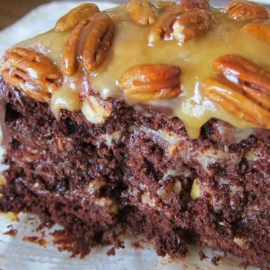 decadent turtle caramel cake recipe a family favorite dessert